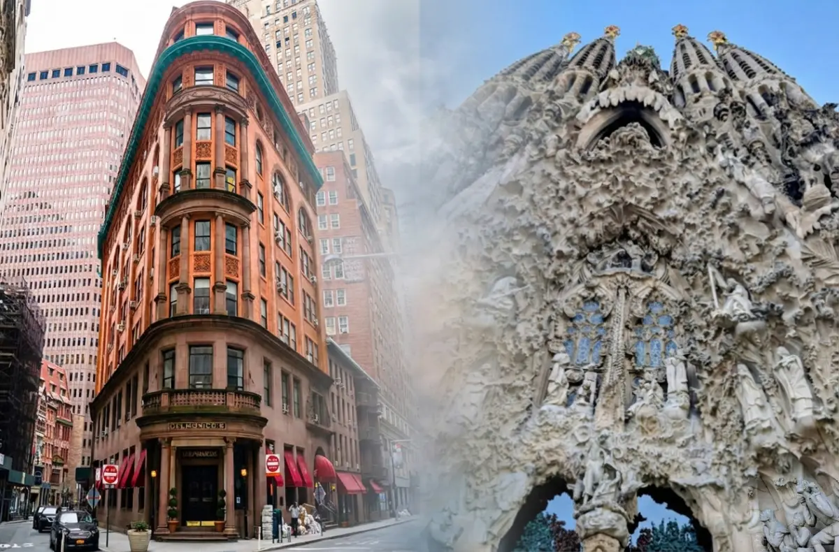 Huevo Benedictinos de New York a Barcelona Sagrada Familia Eixample