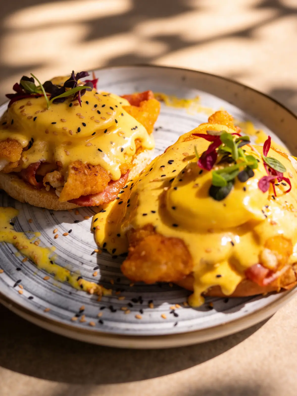 Huevos Benedictinos doble en Barcelona Imperio Brunch mejor plato de brunch