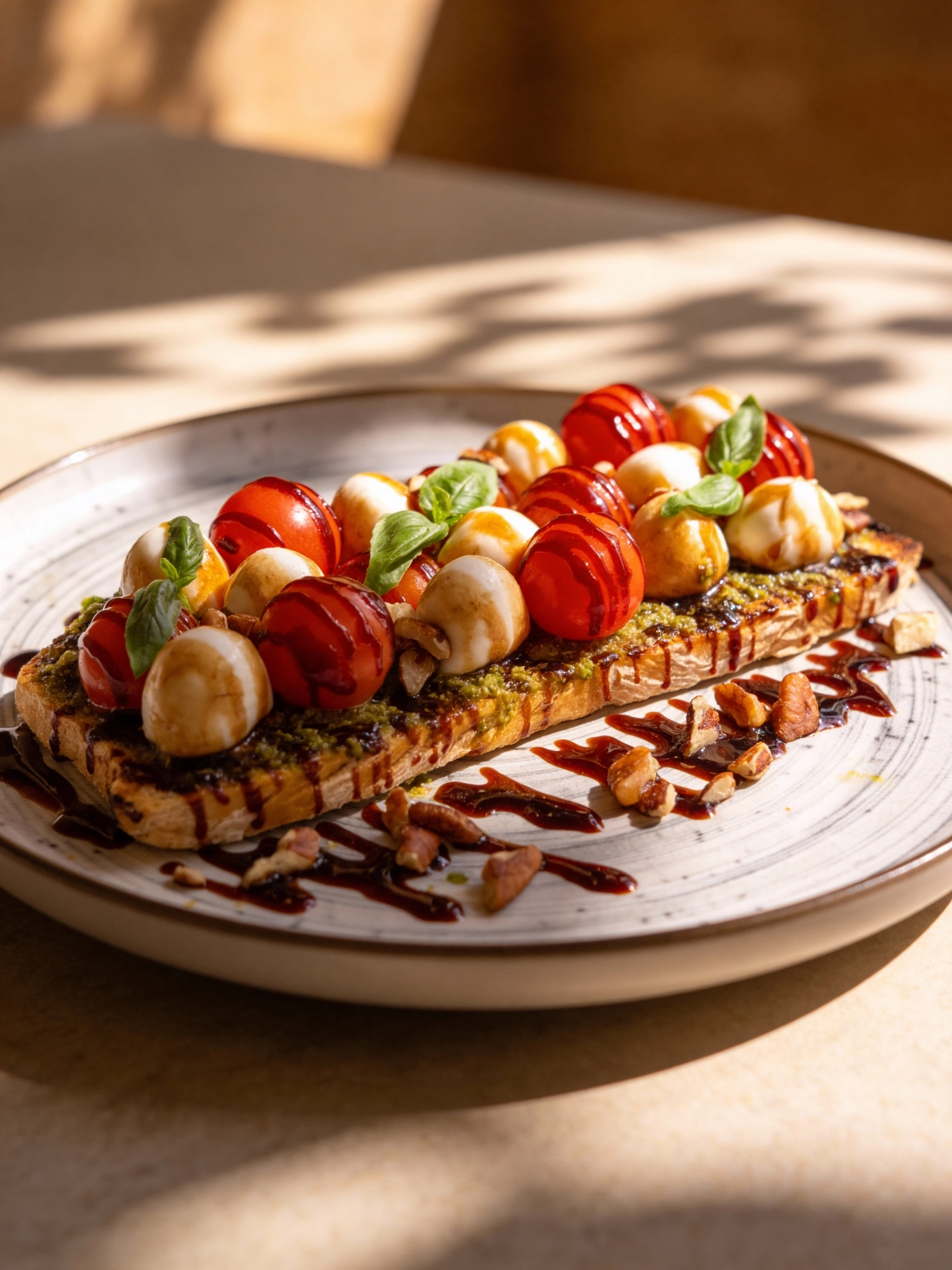 Tostada caprese Las mejores tostadas mediterráneas de Barcelona en Imperio Brunch (Sagrada Familia Eixample Barcelona) el mejor brunch saludable - Tostada caprese Torrada caprese Les millors torrades mediterrànies de Barcelona a Imperi Brunch (Sagrada Família Eixample Barcelona) el millor brunch saludable - Torrada caprese Caprese toast. The best Mediterranean toasts in Barcelona at Imperio Brunch (Sagrada Familia Eixample Barcelona) the best healthy brunch - Caprese toast